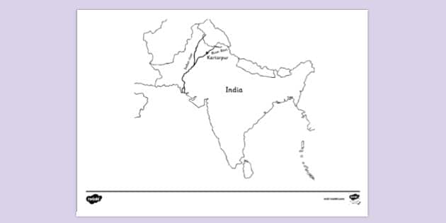 FREE! - Kartarpur Location Map Colouring | Colouring Sheet