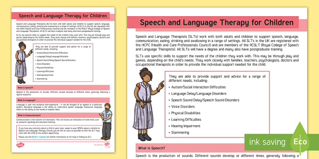 Adult Speech and Language Therapy - Lax Vox 