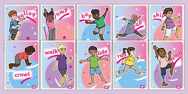 Locomotor Fundamental Movement Skills | Display Posters KS1