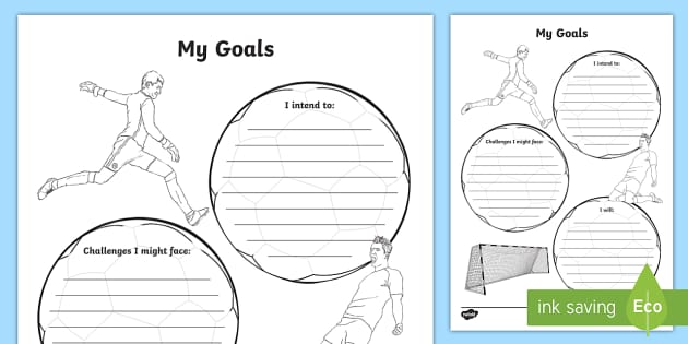 My Goals Worksheet / Activity Sheet - KS2 New Class Goal Setting