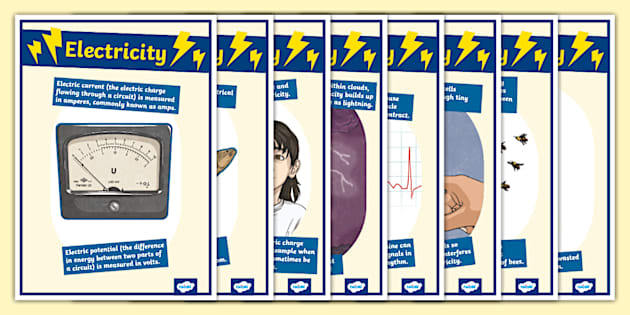 Electricity Facts Posters Twinkl KS2 teacher made
