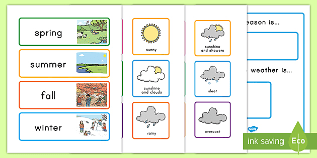 seasons diagram for kids