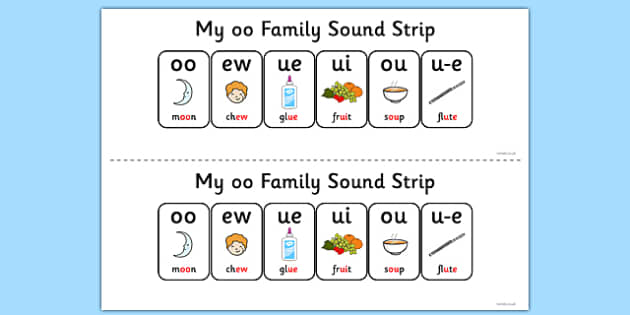 worksheet phonics oo sound OO OO My  Strip  Family  FREE! Sound Sound family,