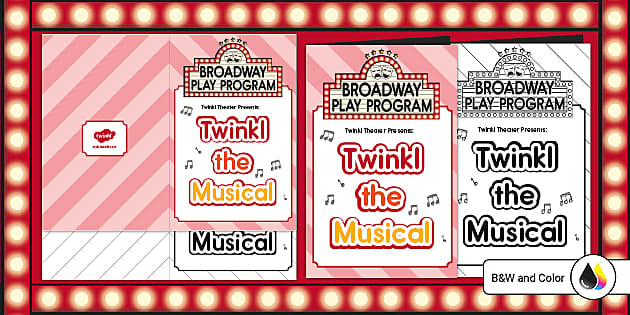 Broadway Dramatic Play Program (teacher Made) - Twinkl