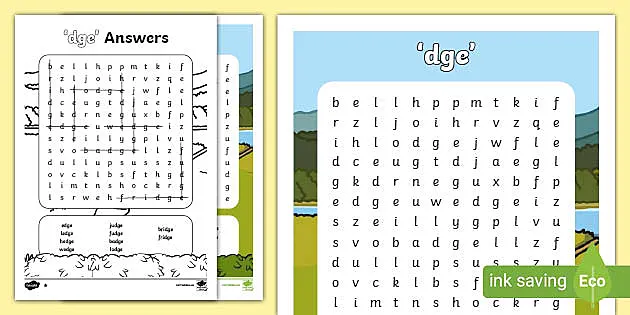 Dge Word Search