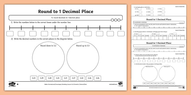 👉 Round to 1 Decimal Place Differentiated Maths Worksheets