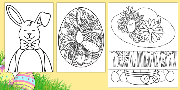 extra large easter coloring pages