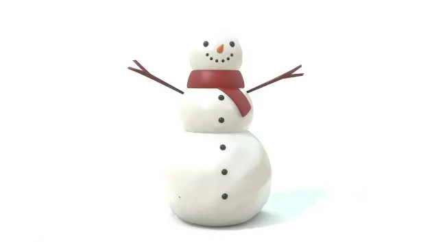 3D Model: Twinkl Originals - Snowperson (Teacher-Made)