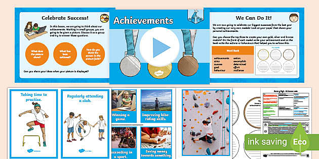 PSHE and Citizenship LKS2 Aiming High Lesson 1: Achievements Lesson Pack