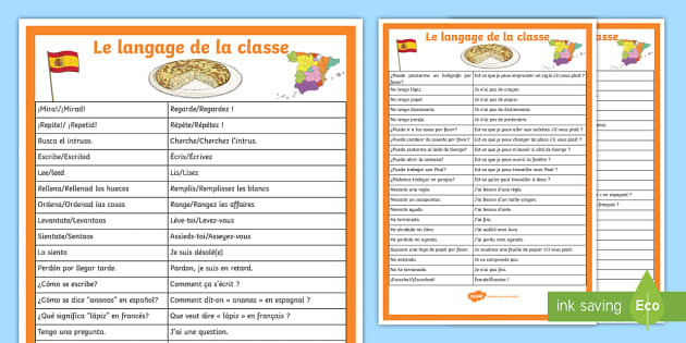 Quelle est la classe de première en espagnol