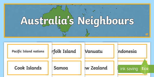 Australia's Neighbours Display Pack (Hecho por educadores)