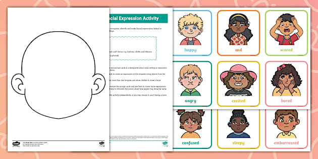 Make the Facial Expression: Feelings and Emotions Activity