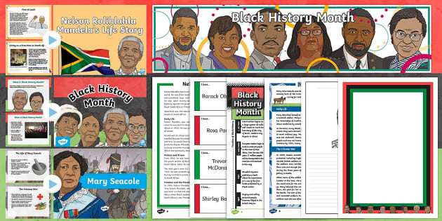 KS2 Black History Month Resource Pack Hecho Por Educadores