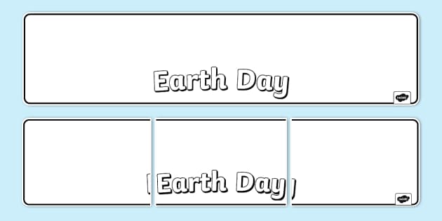 Earth Day Collaborative Drawing Banner - Twinkl