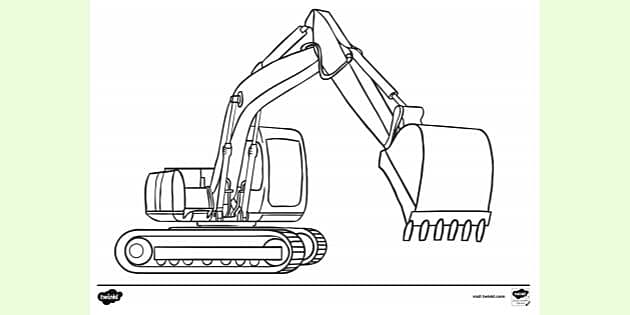 Tractor Digger Coloring Pages - Get Coloring Pages