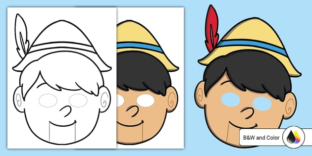 Pinocchio Mask (teacher made) - Twinkl