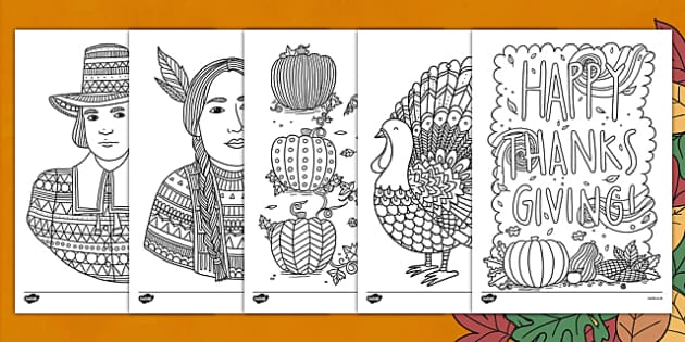 Mindfulness Thanksgiving Themed Sheets (teacher made)