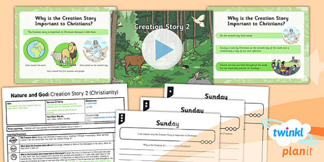 RE: Nature And God: Creation Story 2 (Christianity) Year 2 Lesson Pack 2