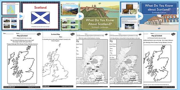 Scotland Lesson Teaching Pack - united kingdom, geography, scots