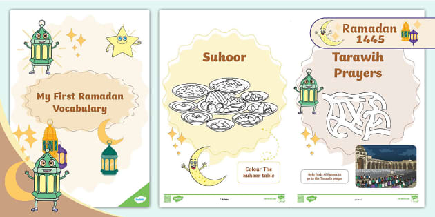 My First Ramadan Vocabulary Booklet (teacher made) - Twinkl