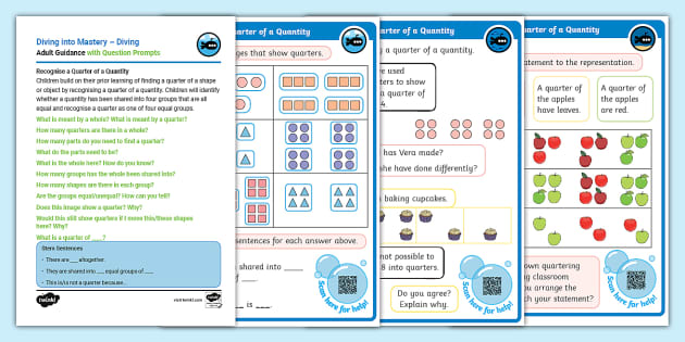 👉 Year 1 DiM: Step 7 Recognise a Quarter of a Quantity