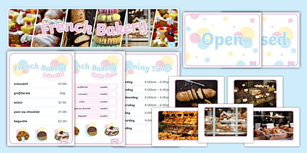 French Bakery Role-Play Pack (teacher made) - Twinkl