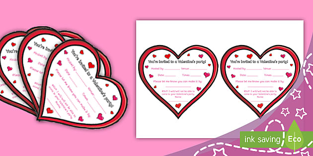 Valentine's Postcard Template (teacher made) - Twinkl