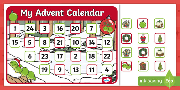 Free Printable Christmas Advent Calendar for 2023