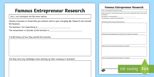 research topics for entrepreneurs students