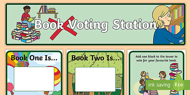 Book Voting Station Display Pack - Twinkl