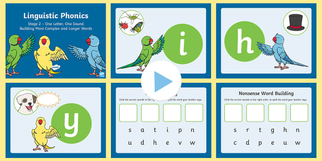 Linguistic Phonics Stage 2 Building Words PowerPoint