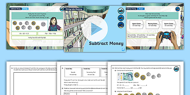 new maths compatible year 3 subtracting money