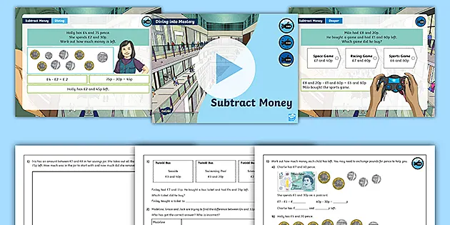 maths compatible year 3 subtracting money