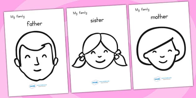 FREE! - My Family Coloring Sheets (teacher made)