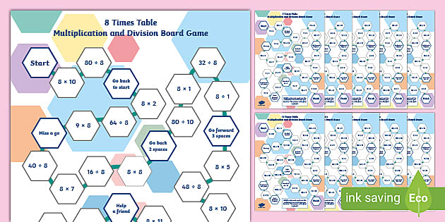 Times Table Board Games Teacher Made Learning Resource