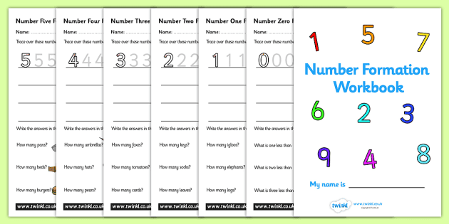 Number Formation Workbook 0 Teacher Made