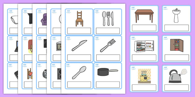 Household Objects Quiz Cards - ESL House Vocabulary - Twinkl