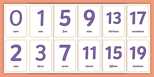 Twinkl Symbols Numbers Vocabulary Flashcards Teacher Made