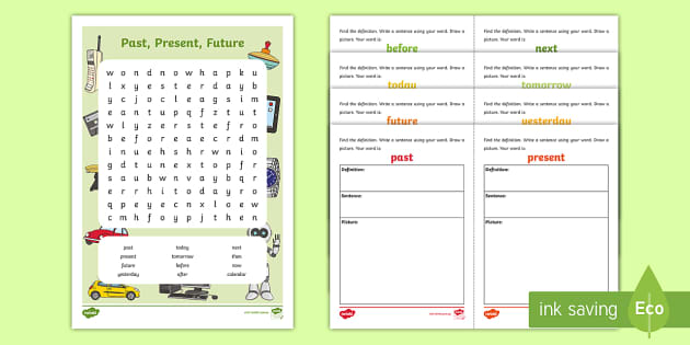 Past, Present And Future Lesson Pack - Year 1 English