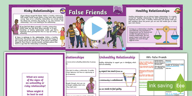 False Friends Lesson Pack, PSHE and Citizenship UKS2