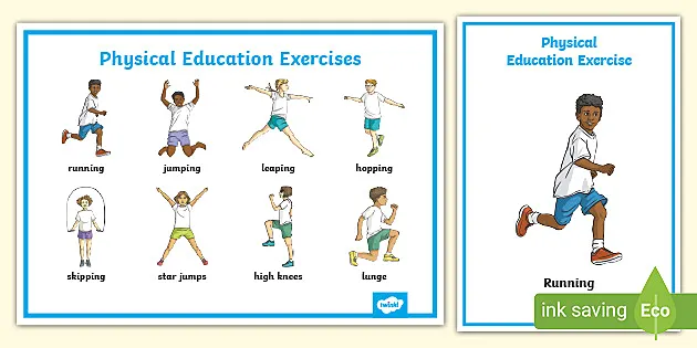 FREE! - Physical Education Clip Art Posters (teacher made)
