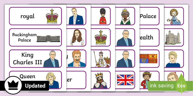 Royal Family Word Wall Vocabulary