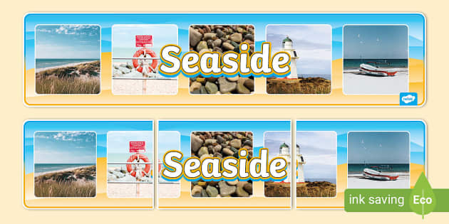 Seaside Photo Display Banner (teacher made) - Twinkl