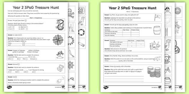 year 2 spag homework