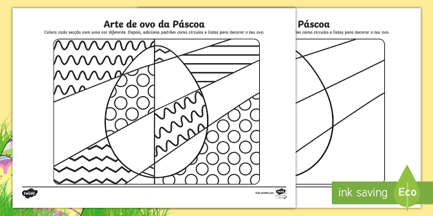 Página para colorir com uma cesta de páscoa cheia de ovos. colorir por  números. jogo de matemática para crianças.