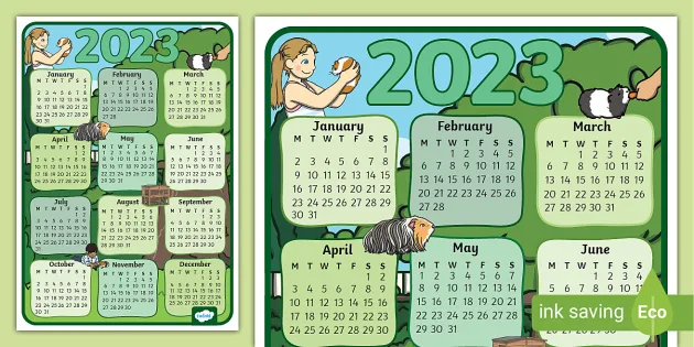 free-guinea-pig-themed-2023-wall-calendar-teacher-made