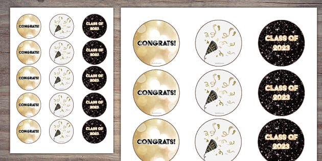 Non-personalized Designer Cupcake Toppers Instant Download -  Australia