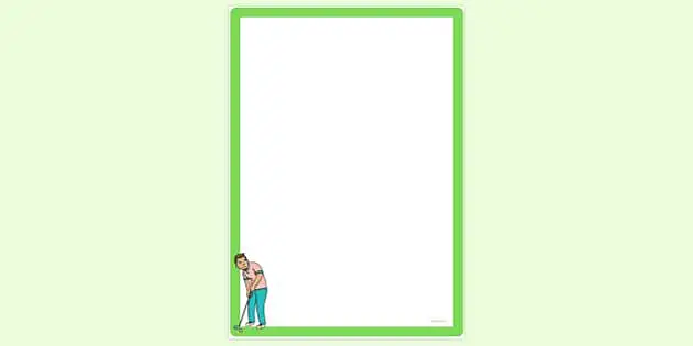 Golf Page Border