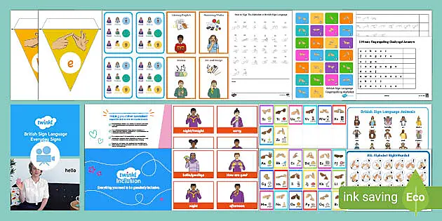 Free Bsl Sign Language Worksheets, Activities And Displays