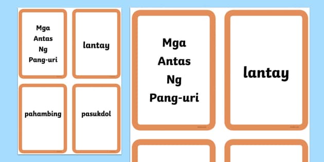 Antas Ng Pang Uri Flashcards Elementary Twinkl Twinkl 6495